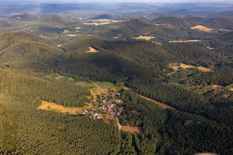 Photographie aérienne de Quartier Lauterschwan in Erlenbach bei Dahn dans le département Rhénanie-Palatinat, Allemagne