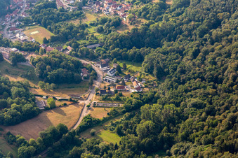 Vue aérienne de Hamlet à Wissembourg dans le département Bas Rhin, France