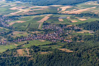Rott dans le département Bas Rhin, France du point de vue du drone