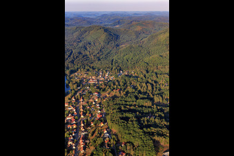 Vue aérienne de Landgrafenstr à Ludwigswinkel dans le département Rhénanie-Palatinat, Allemagne