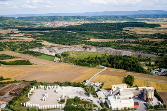 Vue aérienne de HASIT Trockenmörtel GmbH Ammerbuch Travaux de plâtrerie à le quartier Kayh in Herrenberg dans le département Bade-Wurtemberg, Allemagne