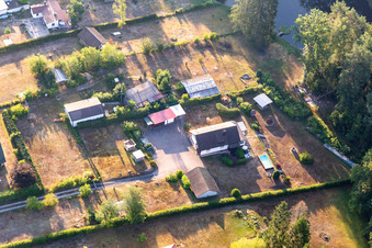 Vue oblique de Au Sägmühlweiher depuis le nord-ouest à Ludwigswinkel dans le département Rhénanie-Palatinat, Allemagne