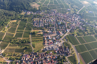 Vue oblique de Quartier Schweigen in Schweigen-Rechtenbach dans le département Rhénanie-Palatinat, Allemagne