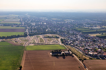 Vue aérienne de Zone de développement Höhenweg 2 à Kandel dans le département Rhénanie-Palatinat, Allemagne