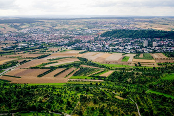 Vue oblique de Du sud-est à Herrenberg dans le département Bade-Wurtemberg, Allemagne