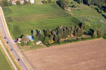 Vue oblique de Quartier Minderslachen in Kandel dans le département Rhénanie-Palatinat, Allemagne