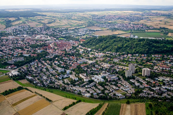 Vue aérienne de Rue Hildrizhauser à Herrenberg dans le département Bade-Wurtemberg, Allemagne