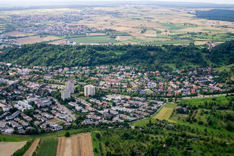 Vue aérienne de Rue Hildrizhauser à Herrenberg dans le département Bade-Wurtemberg, Allemagne