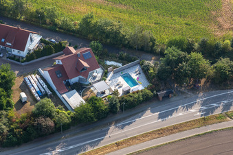 Quartier Hardtwald in Neupotz dans le département Rhénanie-Palatinat, Allemagne vue du ciel
