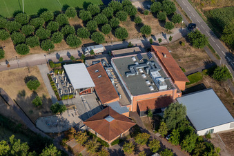 Vue aérienne de Restaurant Müller à Leimersheim dans le département Rhénanie-Palatinat, Allemagne
