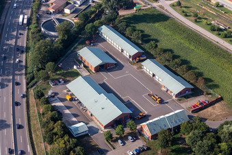 Vue aérienne de Service d'entretien des routes à Kandel dans le département Rhénanie-Palatinat, Allemagne