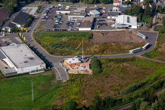 Kandel dans le département Rhénanie-Palatinat, Allemagne du point de vue du drone