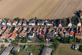 Vue d'oiseau de Saarstraße à Kandel dans le département Rhénanie-Palatinat, Allemagne
