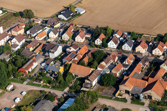 Enregistrement par drone de Saarstraße à Kandel dans le département Rhénanie-Palatinat, Allemagne