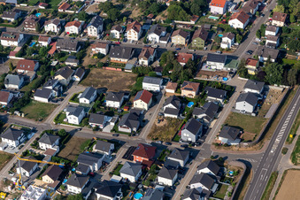 Minfeld dans le département Rhénanie-Palatinat, Allemagne vue d'en haut
