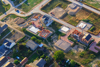 Vue aérienne de Nouvelle zone de développement nord à Hatzenbühl dans le département Rhénanie-Palatinat, Allemagne