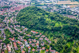 Vue aérienne de Colline du Château à Herrenberg dans le département Bade-Wurtemberg, Allemagne