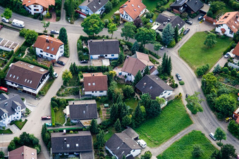 Vue aérienne de Ehbühl, Herzogweg à Herrenberg dans le département Bade-Wurtemberg, Allemagne