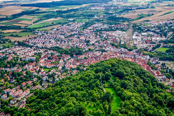 Vue aérienne de Centre à Herrenberg dans le département Bade-Wurtemberg, Allemagne