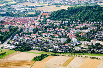 Vue aérienne de Du sud à Herrenberg dans le département Bade-Wurtemberg, Allemagne