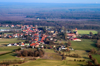 Photographie aérienne de Laubach dans le département Bas Rhin, France