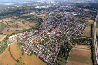 Brühl dans le département Bade-Wurtemberg, Allemagne d'en haut
