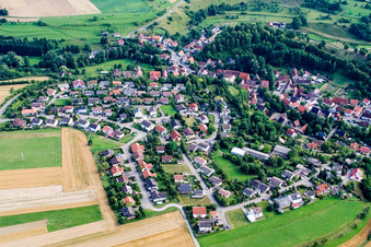 Photographie aérienne de Du nord à le quartier Reusten in Ammerbuch dans le département Bade-Wurtemberg, Allemagne