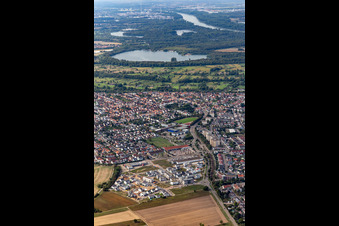 Quartier Hochstetten in Linkenheim-Hochstetten dans le département Bade-Wurtemberg, Allemagne hors des airs