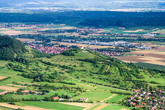 Vue aérienne de Prairies fruitières à le quartier Wurmlingen in Rottenburg am Neckar dans le département Bade-Wurtemberg, Allemagne