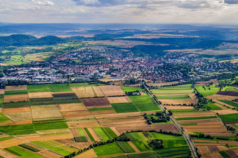 Vue aérienne de Rottenburg am Neckar dans le département Bade-Wurtemberg, Allemagne