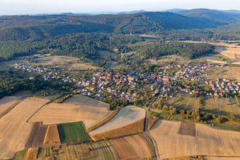 Lampertsloch dans le département Bas Rhin, France vue d'en haut