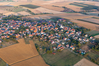 Schœnenbourg dans le département Bas Rhin, France vue d'en haut