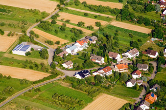 Vue aérienne de Rue Kessler à le quartier Obernhausen in Birkenfeld dans le département Bade-Wurtemberg, Allemagne
