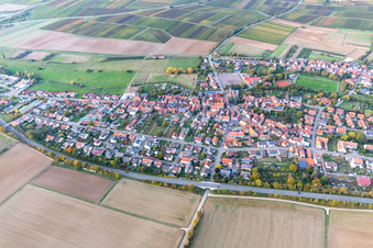 Quartier Kapellen in Kapellen-Drusweiler dans le département Rhénanie-Palatinat, Allemagne vue du ciel
