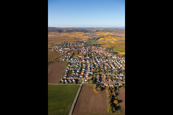 Vue oblique de Quartier Jerusalemsberg in Kirchheim an der Weinstraße dans le département Rhénanie-Palatinat, Allemagne