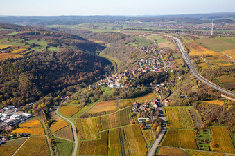 Neuleiningen dans le département Rhénanie-Palatinat, Allemagne vue du ciel