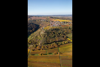 Vue aérienne de Battenberg dans le département Rhénanie-Palatinat, Allemagne