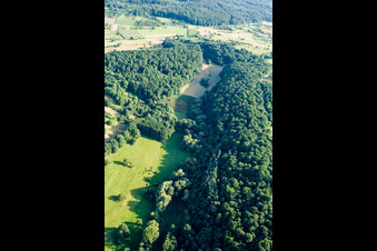 Image drone de Réserve naturelle de Kettelbachtal à le quartier Obernhausen in Birkenfeld dans le département Bade-Wurtemberg, Allemagne