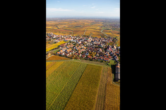 Herxheim am Berg dans le département Rhénanie-Palatinat, Allemagne d'en haut