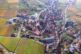 Quartier Gleiszellen in Gleiszellen-Gleishorbach dans le département Rhénanie-Palatinat, Allemagne vue du ciel