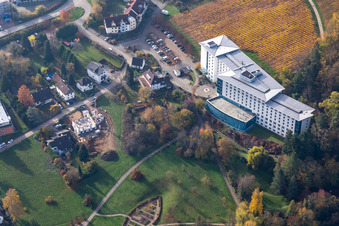 Vue aérienne de Terrain de la clinique de réadaptation Edith Stein, clinique de neurologie à Bad Bergzabern dans le département Rhénanie-Palatinat, Allemagne