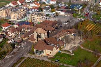 Quartier Schweigen in Schweigen-Rechtenbach dans le département Rhénanie-Palatinat, Allemagne vue du ciel