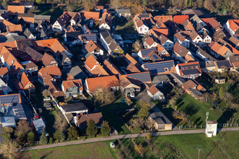 Vue oblique de Dans la dîme de la cloche à Winden dans le département Rhénanie-Palatinat, Allemagne
