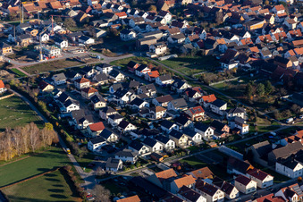 Vue aérienne de Pasteur Anselmannstr à Hatzenbühl dans le département Rhénanie-Palatinat, Allemagne