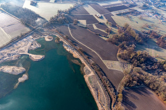 Neuburg am Rhein dans le département Rhénanie-Palatinat, Allemagne d'en haut