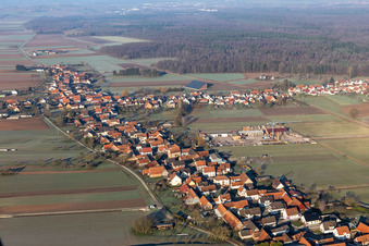 Photographie aérienne de Schleithal dans le département Bas Rhin, France