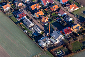 Vue aérienne de Dans le sud de l'Australie à Steinfeld dans le département Rhénanie-Palatinat, Allemagne