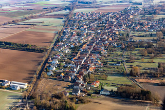 Photographie aérienne de Quartier Schaidt in Wörth am Rhein dans le département Rhénanie-Palatinat, Allemagne
