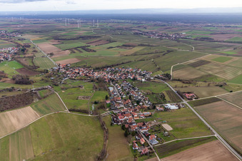 Vue aérienne de Oberhausen dans le département Rhénanie-Palatinat, Allemagne