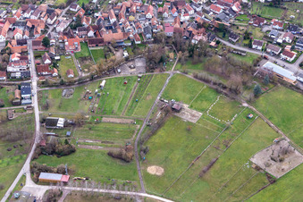 Photographie aérienne de Oberhausen dans le département Rhénanie-Palatinat, Allemagne